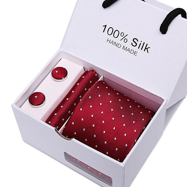 Miesten solmio lahjapakkaus 5-osainen puku solmioryhmä bisnes muodollinen hääsolmio B43