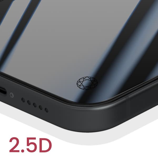 Skydd för iPhone 15 Plus Okrossbart Glas och Linsskydd, Transparent