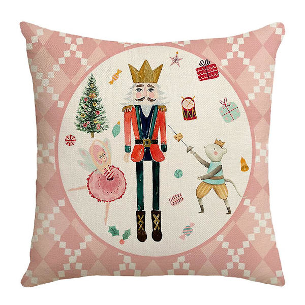 Juleputetrekk 45x45 Sett med 4a)