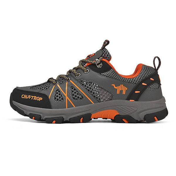 Vandrestøvler til mænd og kvinder - Lavt snørebånd - Sneakers til udendørs vandreture, trekking og gåture 3Dt899 Gray EU 41