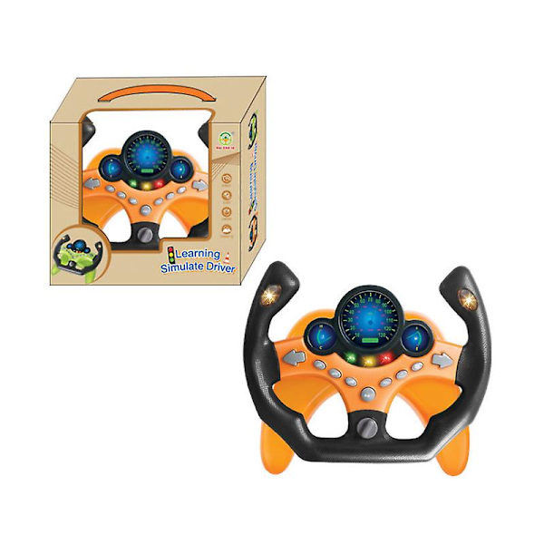 Simulasjonsratt Leker for Barn Simulasjon Pedagogisk Ratt Leker for Barn orange