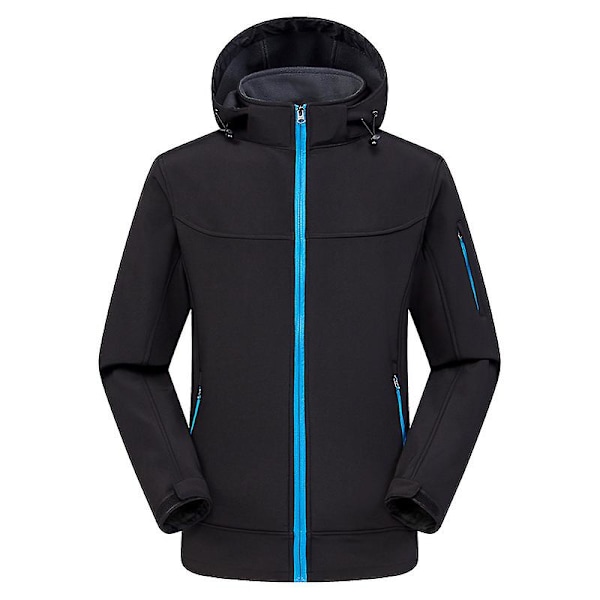 Miesten Huppari Softshell Takki, Vedenpitävä Kevyt Tuulenpitävä Takki Men black L