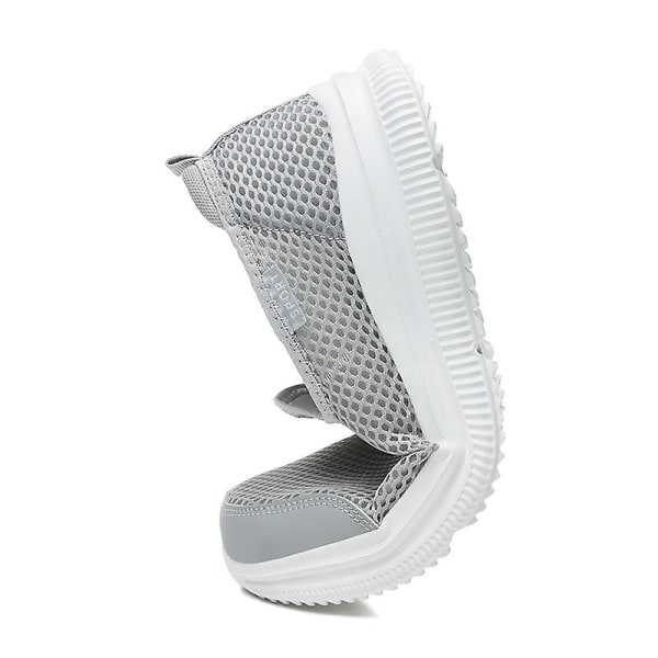 Herr Sneakers Lätta Promenader Andningsbara Sommar Bekväma Casual Skor 209 LightGray EU 44