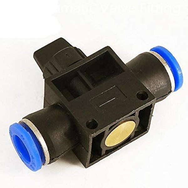 Stengeventil for pneumatikk - Hurtigkobling for luft, vann, vakuum (12 mm, 1 stk)