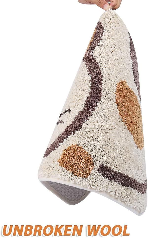 Bade Måtte Dørmåtte med Kattebillede Tørretæppe |18\" X 26\"| Beige
