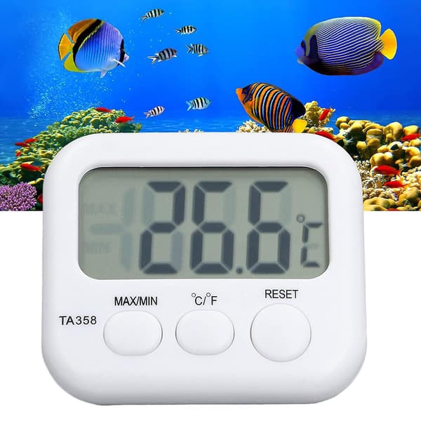 Vattentermometer, LCD-display digital temperaturmätare för akvarium, -40~70