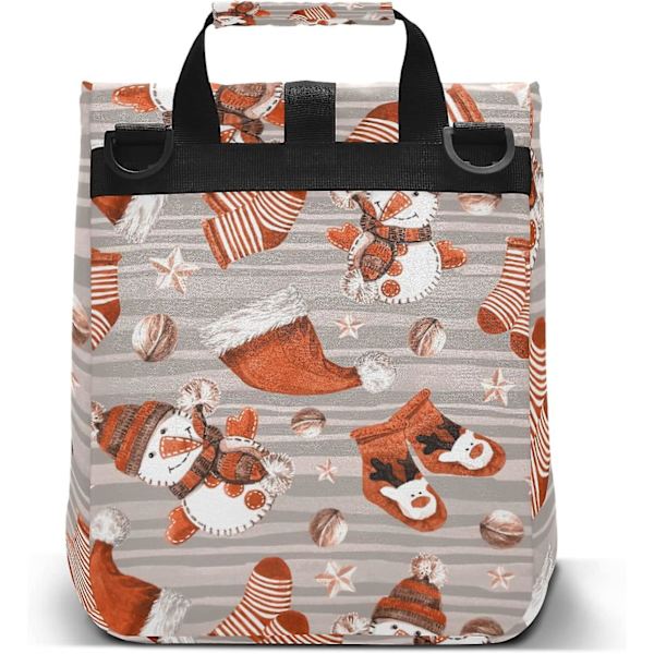 Julsnögubbe Lunch Bag för kvinnor och män Isolerad Lunch Tote Läcksäker