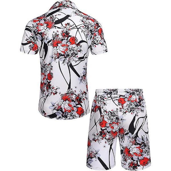 Miesten ylelliset rennot lyhythihaiset havaijipaita-asut COLOR 1 M