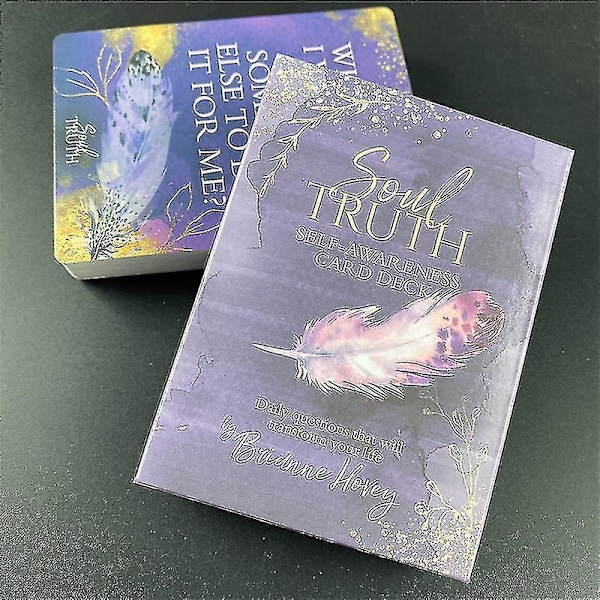 Soul Truth Selverkendelses Kortspil Daglige Spørgsmål Der Vil Transformere Dit Liv Tarot Oracle Kort Med Pdf Guidebog 44 stk Ts05