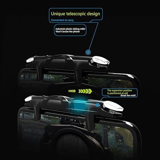 Mobile Controller, Pubg Trigger Mobile Game Pulse High Frequency Elektromagnetisk Fyrhastighetsmobil för mobiltelefoner