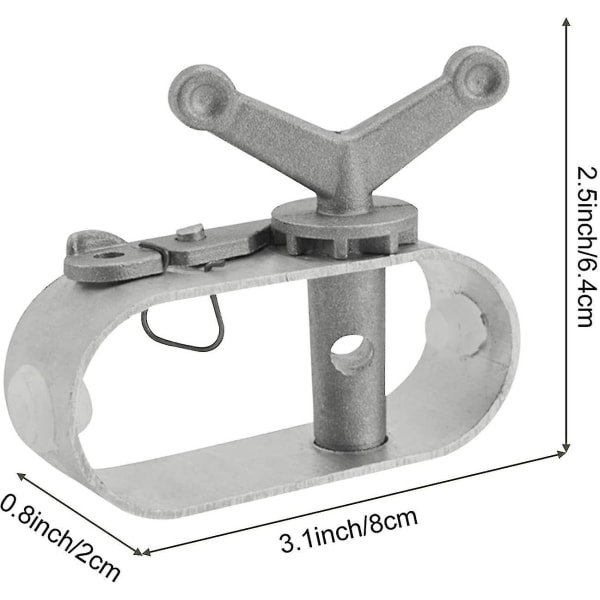 1 st Swimmingpoolöverdrag Klämma Vajer Spännare - Poolöverdrag Vinsch, Aluminium Konstruktion Swimmingpool Vinsch, Vinter Poolöverdrag Spännare - 8x2x6.4