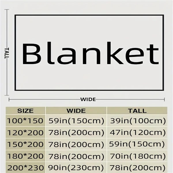 1 stk. Stribet Flanelstæppe til Seng, Blødt Hyggeligt Kastetæppe, Lurtæppe til Rejser, Sofaseng, Kontor, Boligindretning, Fødselsdags- og Julegavetæppe 100x150cm