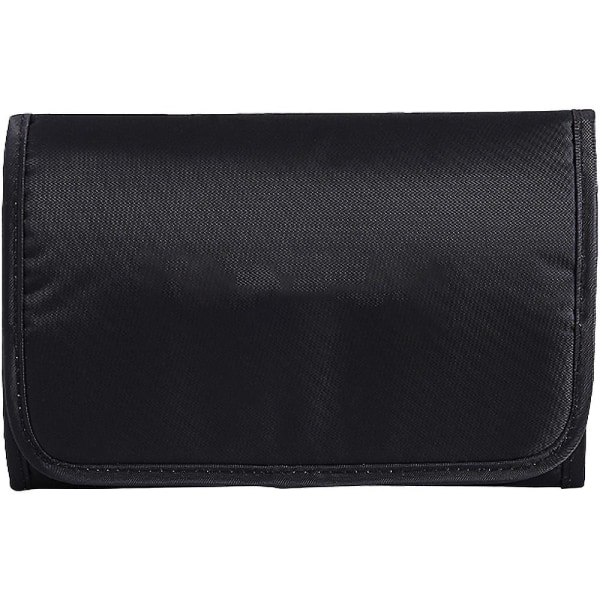 Ny Polyester Vasketaske Lazy Bærbar Kosmetiktaske Hjem Toiletartikler Opbevaringstaske black