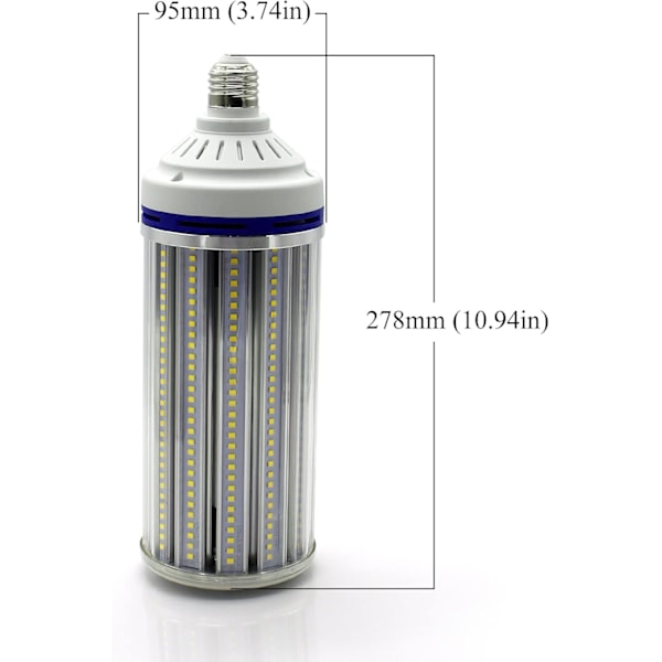 E40 LED Majslampa, 80W Högpresterande Super Stark LED-lampa, 8000lm Ersätter 600W, Varmvit 2700k 85-265V Garage Fabrik Lagerbelysning Warm light