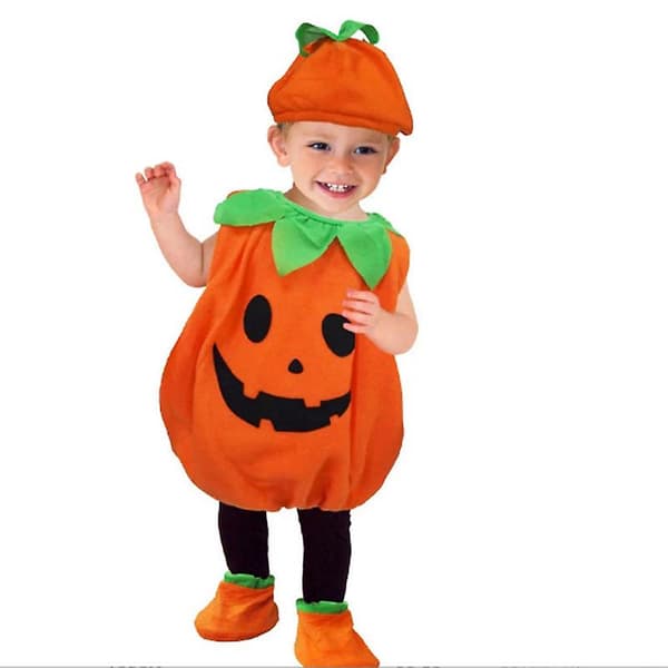 Söt pumpa kostym set Halloween klä ut cosplay 110cm