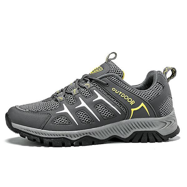 Herre Dame Tursko Lav Ankel Sneakers For Utendørs Stier Trekking Gåing 3Ds2101 Gray EU 41