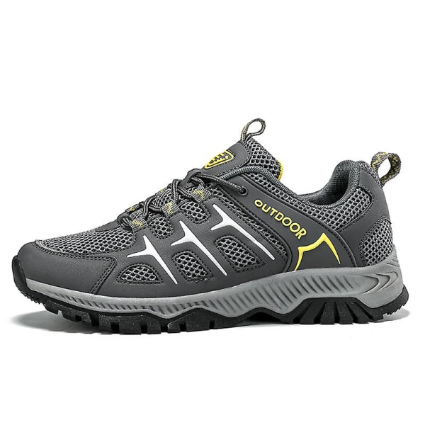 Vandringsskor för män och kvinnor, låga sneakers för utomhusspårning, vandring, promenader 3Ds2101 Gray EU 43