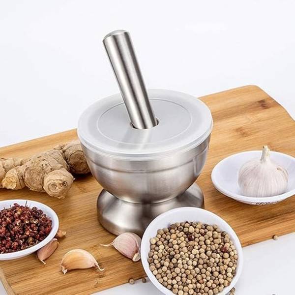 Morter med støder, fødevaregodkendt Pestle og Mortar, 10 cm (3,9 tommer) diameter