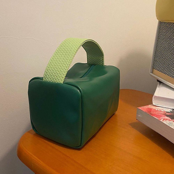 Kosmetiikkalaukku Matka Vedenpitävä Säilytyslaukku Karkkivärinen Laukku, Valmistettu TPU:sta green