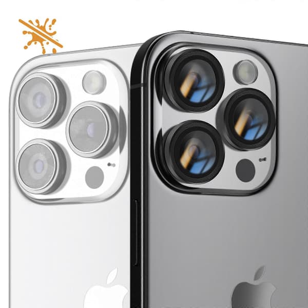 Hærdet Glas Kamera til iPhone 16 Pro Max Hårdhed 9H Anti-ridse, Sort