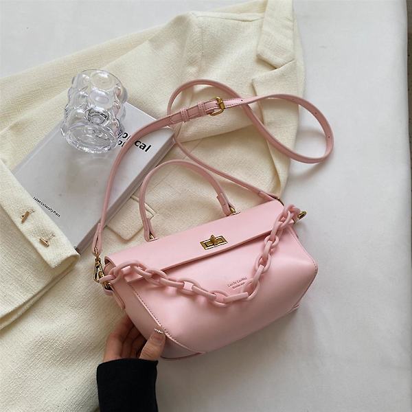 Ny Håndveske Joker Messenger Bag Tekstur Bærbar Liten Firkantet Veske Egnet For Dating Pu Skinnveske style4