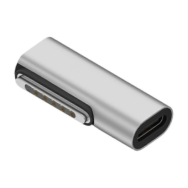 Type C Magnetisk USB PD Adapterkontakt for Type-C Hunn til Magsafe 3 USB C Hunn Magnetplugg Konverter for MacBook Side bend