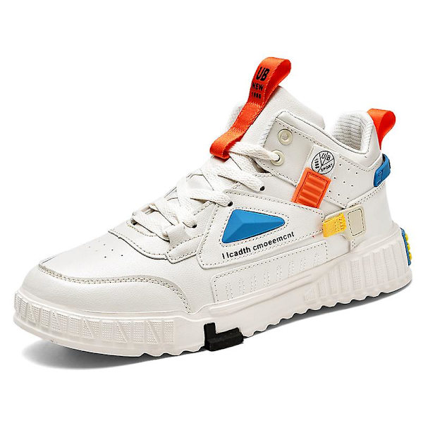 Herre Sport Løbesko Casual High Top Sneakers Fr2107 White EU 41