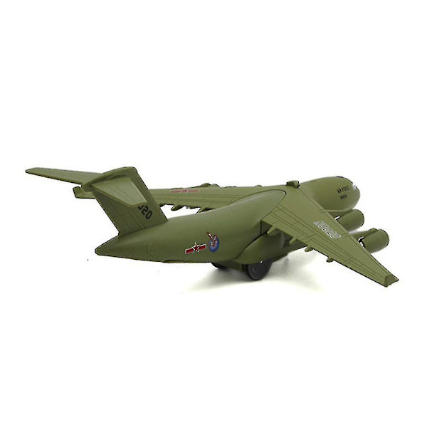 Alloy Sound And Light Pullback Aircraft Military Model C17 Overlord Transport Aircraft Fighter Jet Barnens Leksak Flygplan light green