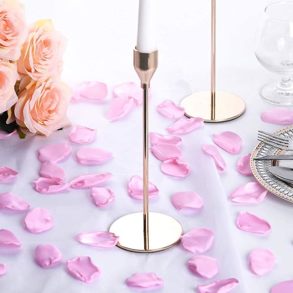 400 stk. Rosenblade Blomsterblade Til Bryllup Blomsterpige Kurv Jubilæumsfest Bordpynt Valentinsdag Dekoration Pink