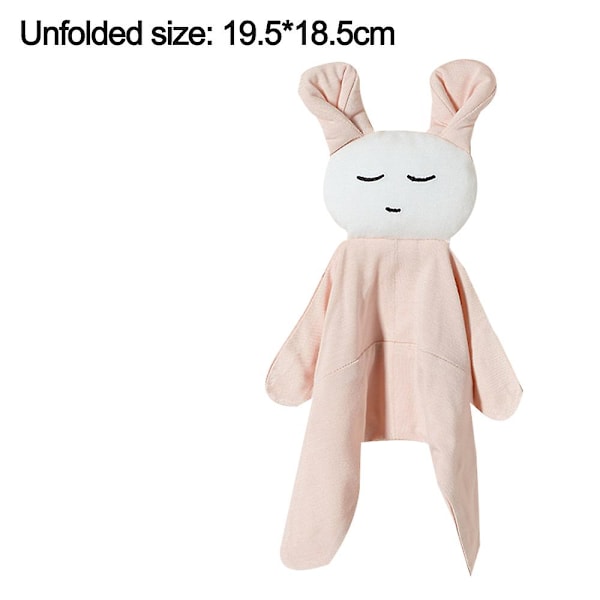 Baby Drenge Og Piger Universal Komfort Kludedukke Med Baby Sovende Legetøj Light pink