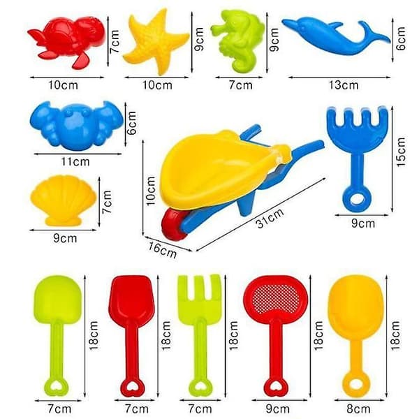 Rantalelusetti, Rantaämpäri Lapio Työkalusarja 24pcs