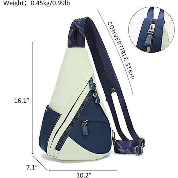 Canvas Sling Bag Liten Crossbody Ryggsäck Axel Väska Casual Dagryggsäck För Män Kvinnor A3