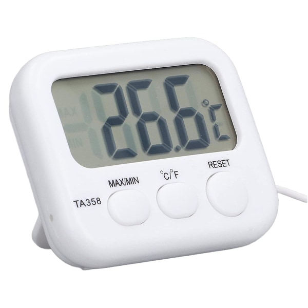 Vanntemperaturmåler, LCD Digitalt Display Temperaturmålingsverktøy For Akvarium, -40~70