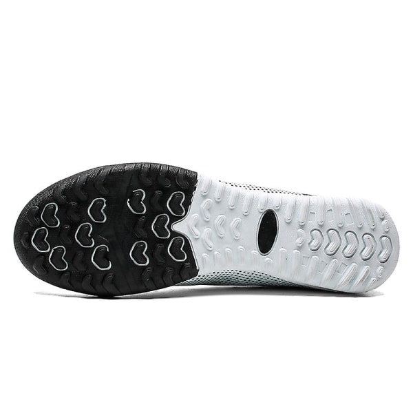 Herre Fodboldsko Pigge Fodboldsko Til Unge Ankelstøvler Atletisk Sneaker 2039-1 White EU 45