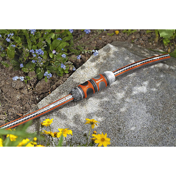 Haveslangekobling: Forbindelsesstykke til sikker slangeforbindelse, til slangeovergang fra 19 mm (3/4\") til 13 mm (1/2\") (2931-20)