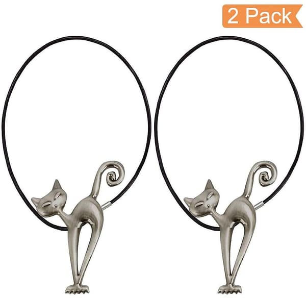 Magnetiske gardinbindere med clips (4 stk.), gardinholdere Style3