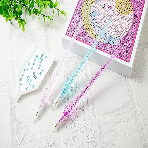 5d Diamant Pen Til Diamant Rhinestone Malerværktøj (pink&blå)