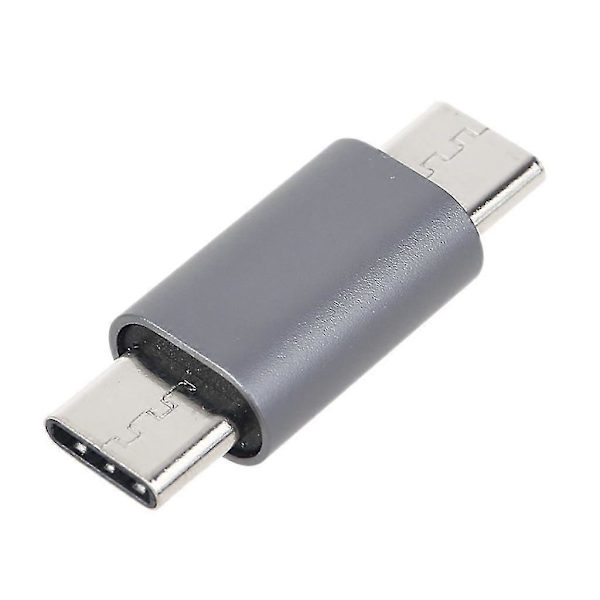 Universal Adapter Bærbar Type C Han til Type C Han Konverter til Smartphone Gray