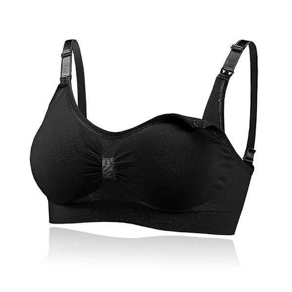 Amme BH'er Graviditets BH Sømløs Graviditets BH Black M