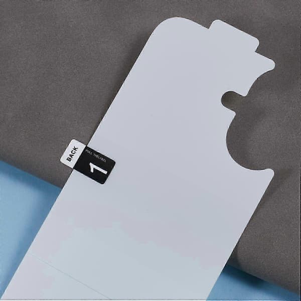 Hydrogel HD Klar TPU+PET Bakskjermbeskytter for iPhone
