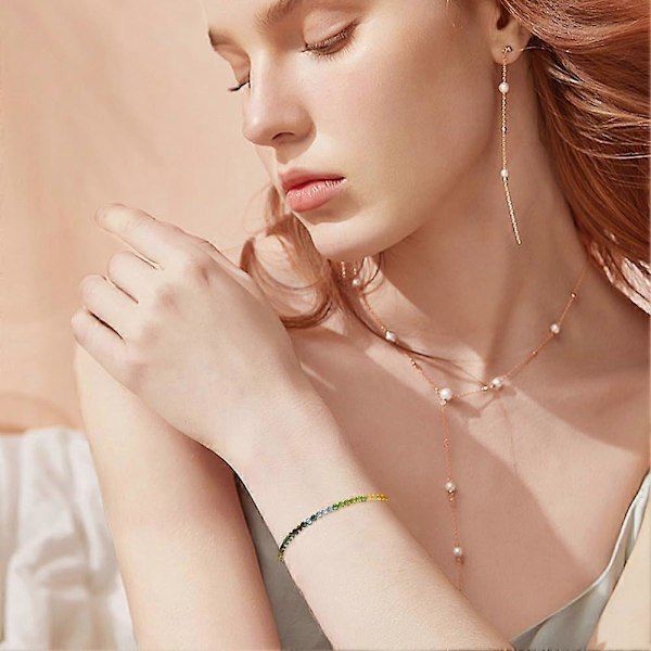 3840 stk. 2 mm Facetterede Glasperler Tråde 24 Farver AB Farve Elektroplet Briolette Rondelle Krystalperler Tjekkiske Facetterede Perler til Halskæde Armbånd Je