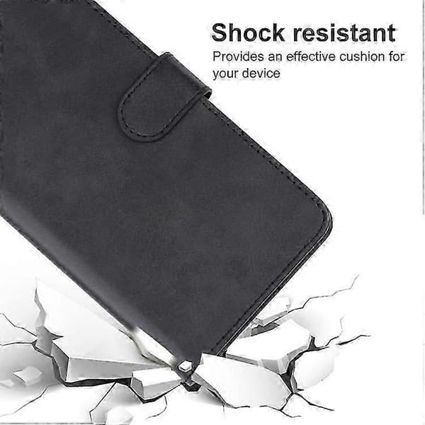 Mobiltelefoncovers til iPhone 15 Læder Telefon Cover (Sort)