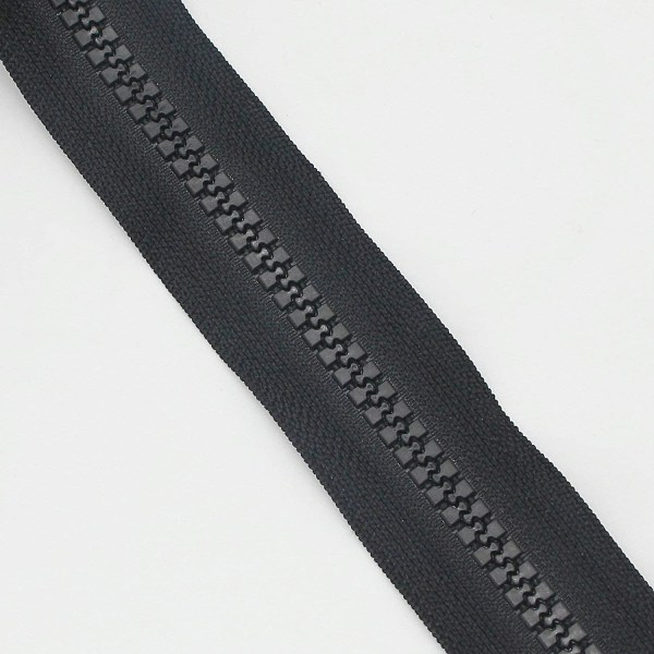 #10 Stor Plastiklynlås Metervare Bulk 5 Yards Med 10 stk Lange Slidere Til DIY Syning Skrædderhåndværk Tasker Telte Sort (5 Yards)