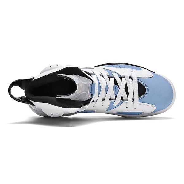 Herr Basketbollskor Lätta Andningsbara Promenadskor Athletic Fashion Sneakers 3Daj6 WhiteBlue EU 40