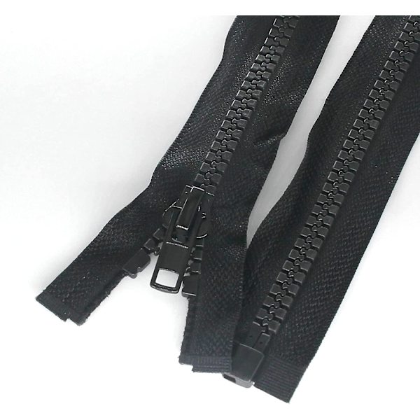 2 kpl #5 34 tuuman erottuvia takkituotteita takkien ompeluun 86 cm Takin vetoketju Mustat muoviset vetoketjut irtotavarana (34\" 2 kpl)