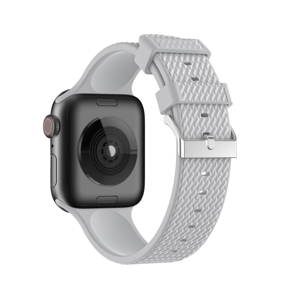 Iwatch-rem 38mm 40mm, Iwatch Se-serie silikonersättningsrem ersättningssporttillbehör 7 6 5 4 3 2 1röd