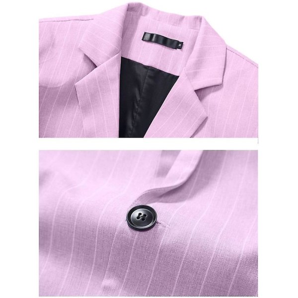 Herr Blazer Slim Fit Kavaj, Enknäppt Enknapps Kavaj Pink XL