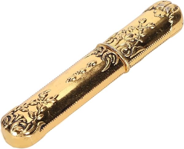 Vintage Nåleetuier til Holder Holder Box Tilbehør Tilbehør Syopbevaring (Guld)