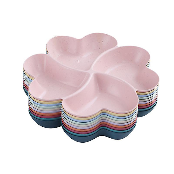 Hjerteformet fat bolle sett brett fat frukt dessert tallerken godteriboks 10pcs