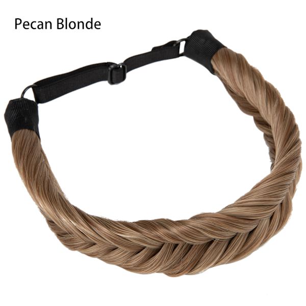 1 st syntetiskt bandhår flätor med justerbart bälte flätad bohemisk stil damfrisyr 12 24 fishbone braid